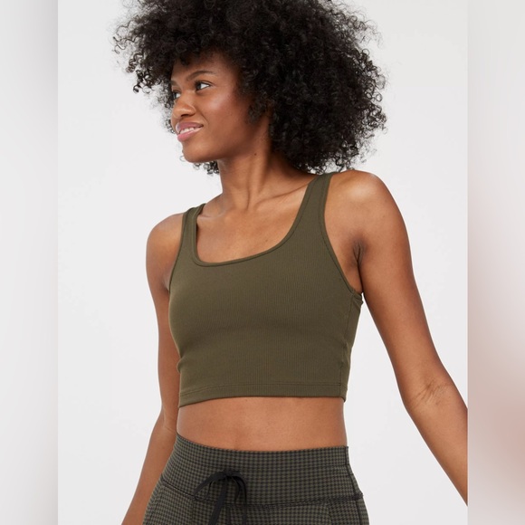 OFFLINE by Aerie Ribbed Square Neck Longline Sports Bra - Picture 5 of 6